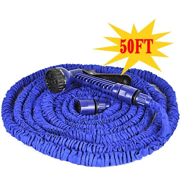 Sale!50FT Garden Hose Magic Hose As Seen on TV 2015,Retractable Garden Water Watering Car Pipe with Gun & Blue|hose pipe|pipe invertpipe - AliExpress