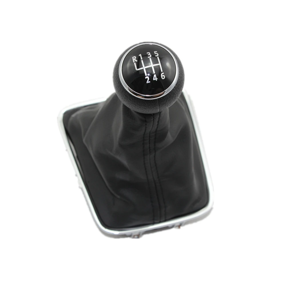 

For VW Golf Plus 2005 2006 2007 2008 2009 2010 2011 2012 2013 2014 Car-Styling 6 Speed Car Gear Stick Shift Knob PU Leather Boot