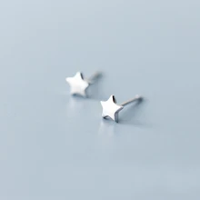 MloveAcc Корея модные 925 пробы серебряные серьги для женщин Звезда простые мини маленькие серьги-гвоздики модные ювелирные изделия