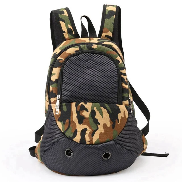 Camouflage Dog Backpack Pet Carrier Bag Fashion Cat Carry Bags Camouflage Dog Backpack Pet Carrier Bag Fashion Cat Carry Bags Outdoors Canvas Carriers For