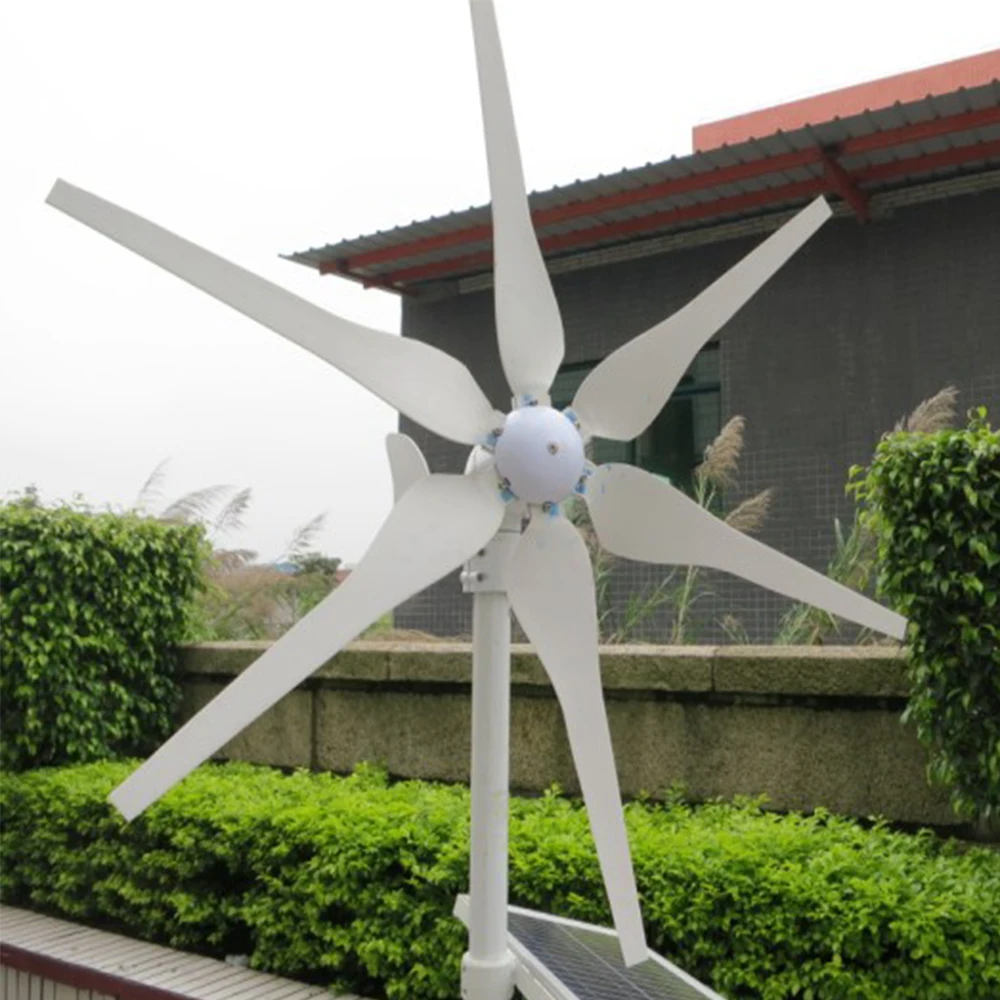 12V OR 24V DC 300W WIND TURBINE GENERATOR LOW START SPEED WITH 6 BLADES