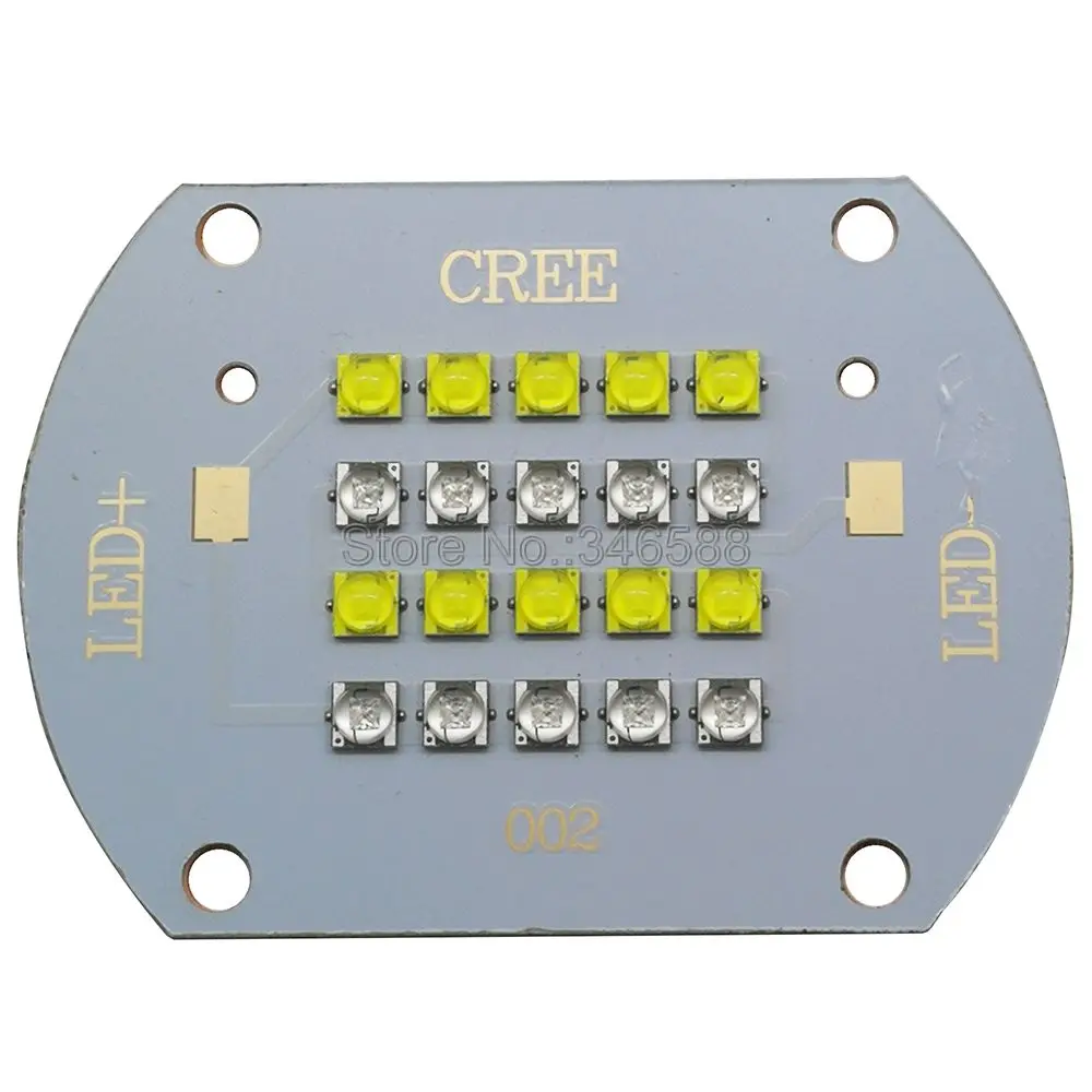 Светодиодный излучатель Cree XLamp 100 Вт ярко синий 455 нм + белый 6000 К Коралловый