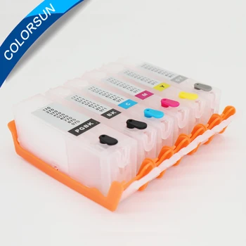 

6 color for canon 970 971 PGI-970 PGBK CLI-971 refillable ink cartridge permanent chip For canon PIXMA MG7790 printer