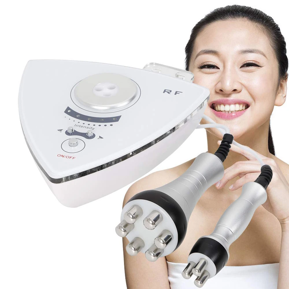 

RF tripolar skin tightening radio frequency wrinkle removal device slimming face lifting machine