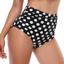 Высокая талия бикини трусики низ раздельный Женский s купальник бикини купальный костюм Нижнее белье размера плюс женский раздельный купальник