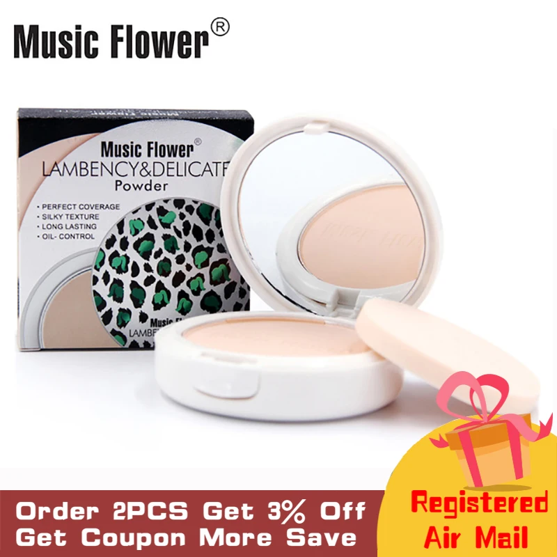 Lambency&ampDelicate Powder Long lasting Face Base Puff Oil-control Compact Perfect Coverage Primer Foundation Makeup |