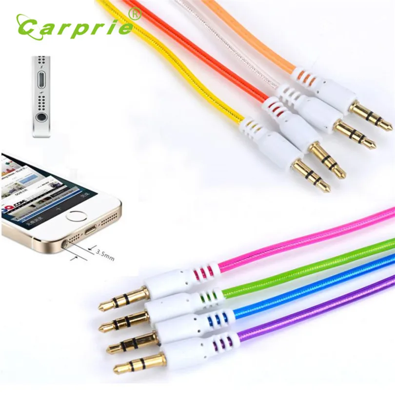 

2017 New Car Aux Auxiliary Cord Stereo Audio Cable for Phone iPod 3.5mm Male to Male styling new hot drop shipping oct20