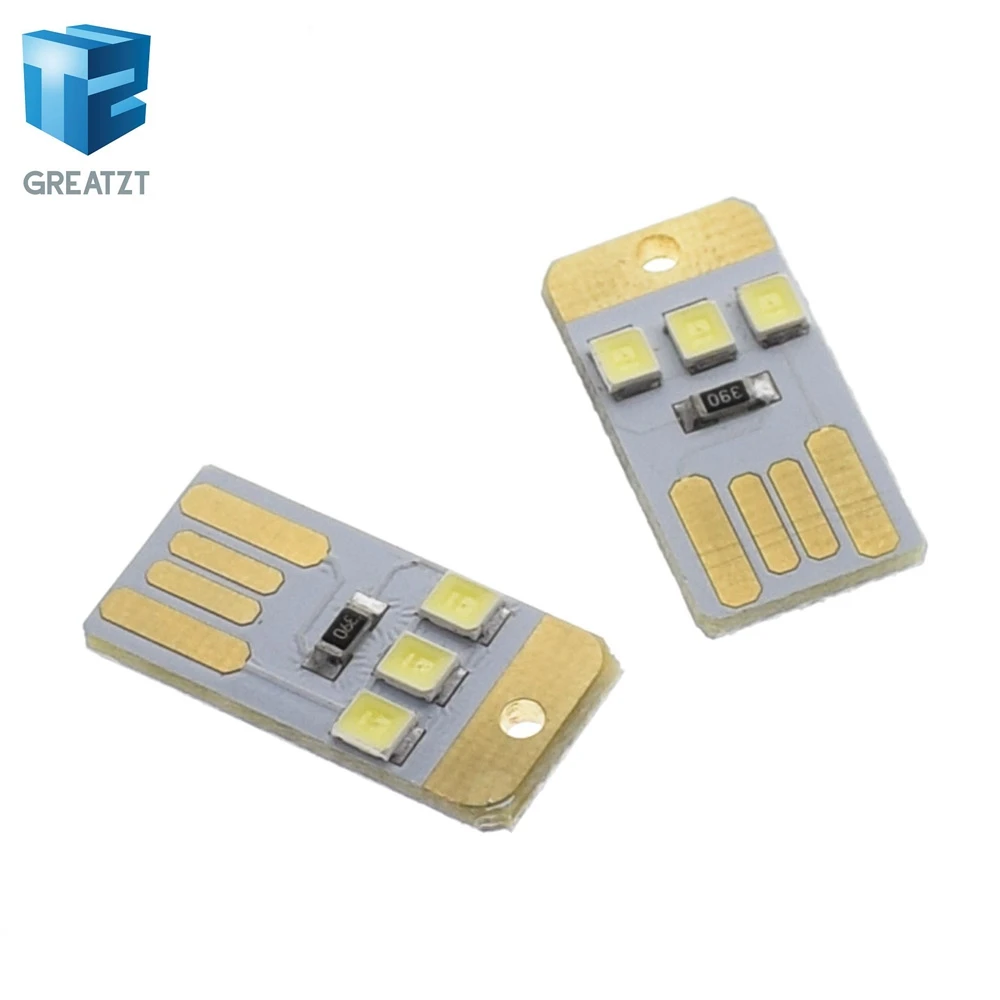 

GREATZT teng 5pcs Mini super bright USB keyboard light notebook computer mobile power supply chip LED Nightlight
