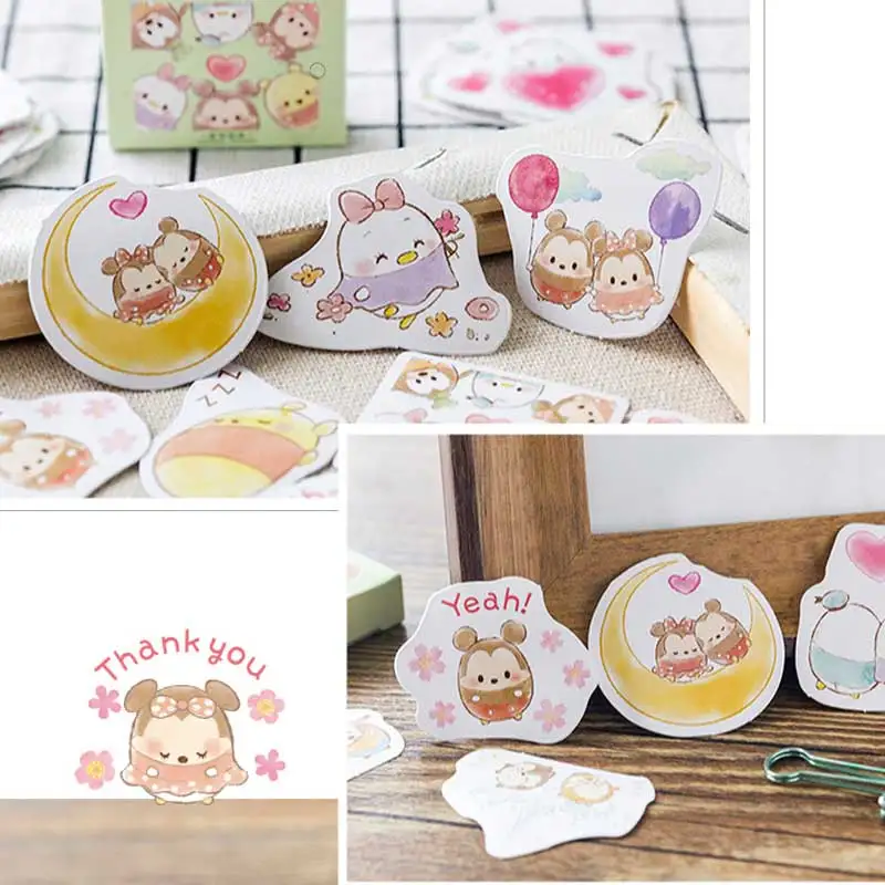 /"Stationary Box/" 45pcs Cute Stickers Scrapbooking Craft Decor School Sticker