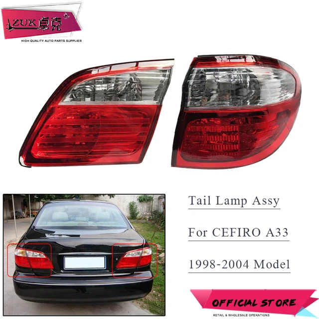 Zuk Outer Inner Brake Light Tail Lamp For Nissan Cefiro Zuk Outer Inner Brake Light Tail Lamp For Nissan Cefiro Maxima A33 1998 1999 2000 2001 2002 2003 2004