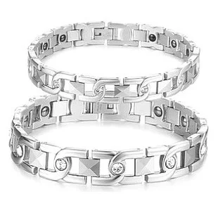 

Fashion Tungsten Energy Bracelet, Lovers Jewellery Health Care Magnet Bracelets & Bangles, Square Braclets for Women Men Jewelry