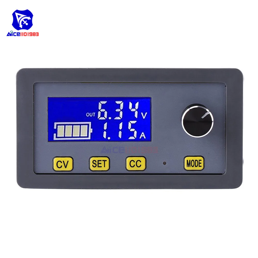 Pаспродажа CC CV dc dc 6 32 V до 0 32 V 5A Цифровой Регулируемый понижающий блок питания регулятор напряжения Модуль преобразователя с ЖК дисплеем