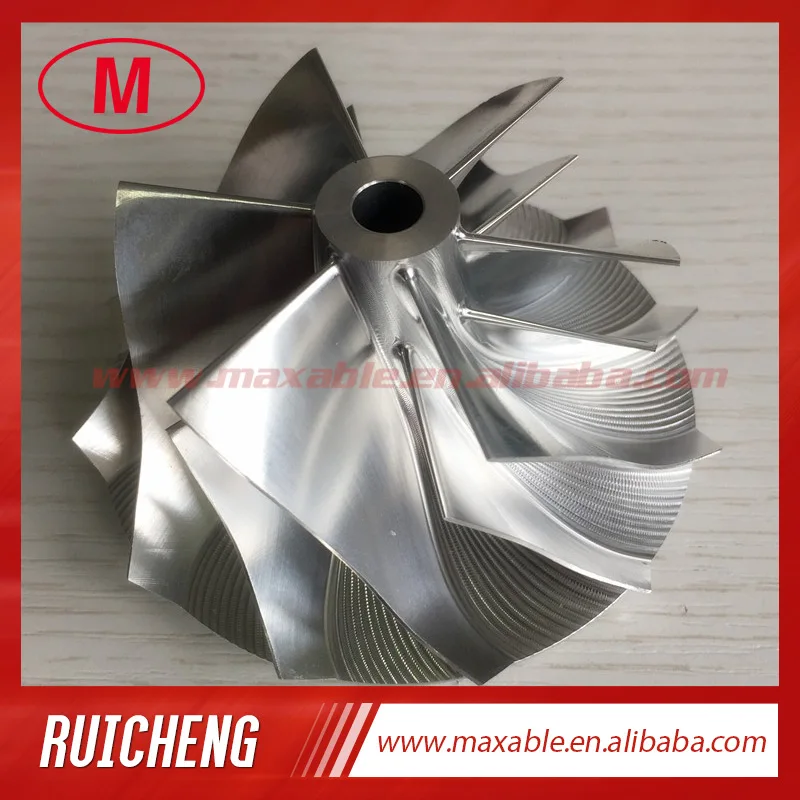 RHG6 63.50/82.05 мм 6+ 6 лезвия высокая производительность Turbo заготовки/фрезерные/алюминий 2618 Колесо компрессора для Chevy 6.6L