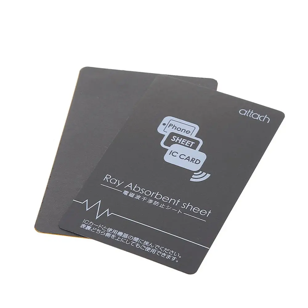 Grey Anti-Metal Magnetic NFC Sticker Paster for iPhone Cell Phone Bus Access Control Card IC Card Protection Supplies