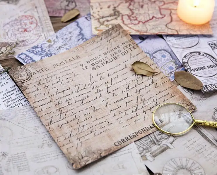 

8 Pcs 16.5 x 16.5cm Vintage Newspaper Craft Paper Photos Decor Props Craft Paper for DIY Scrapbooking Papers Scrapbook Album