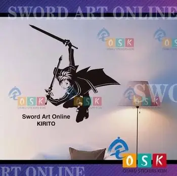

Sword Art Online SAO Kirito Vinyl Wall Stickers Decal Decor Home Anime Car Sticker