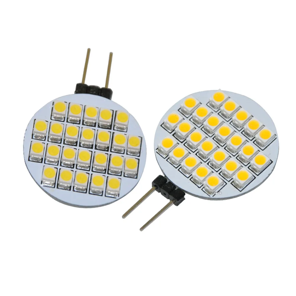 JYL высокая мощность 2 шт 24 LED 3528 SMD G4 светодиодные лампы лампочки теплый белый DC 12V 1W