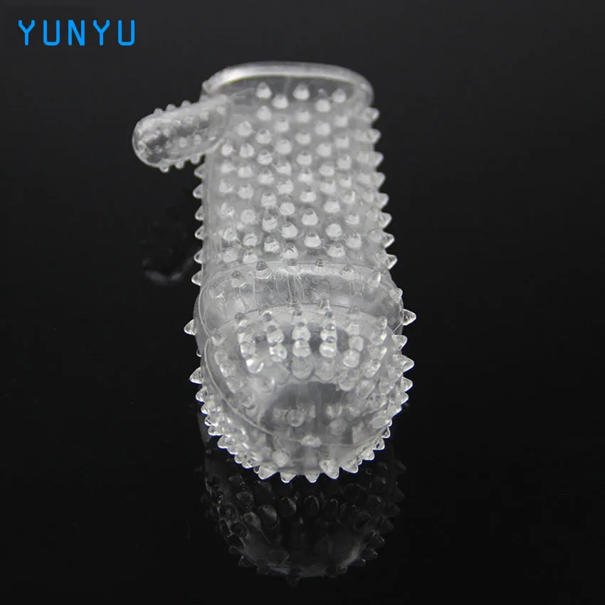 Reusable font b Condoms b font Full Cover Penis Sleeve Ring Delay Impotence Erection font b