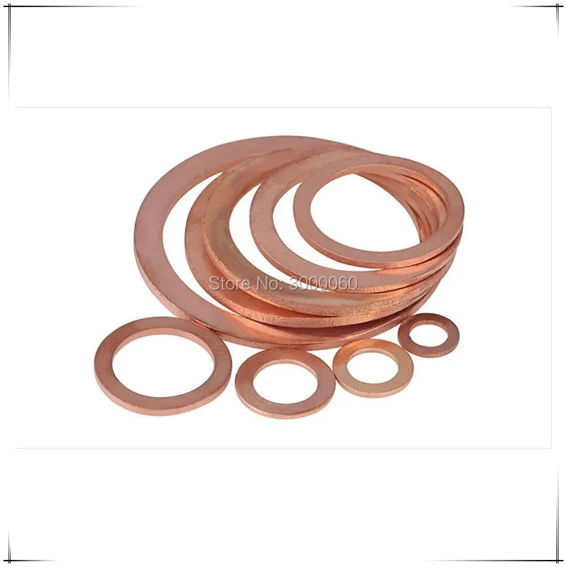 M12x16mmx 1.5mm Red Copper Sealing Gasket Washer For Watch Marine 100pcs/lot | Обустройство дома