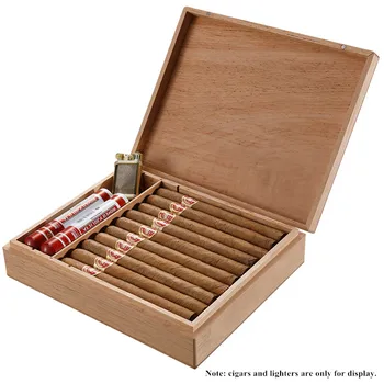 

Luxury No Paint Large Size Fragrance Cedar Cigar Humidor Nice Storage Box Log Cigar Alcoholize Box