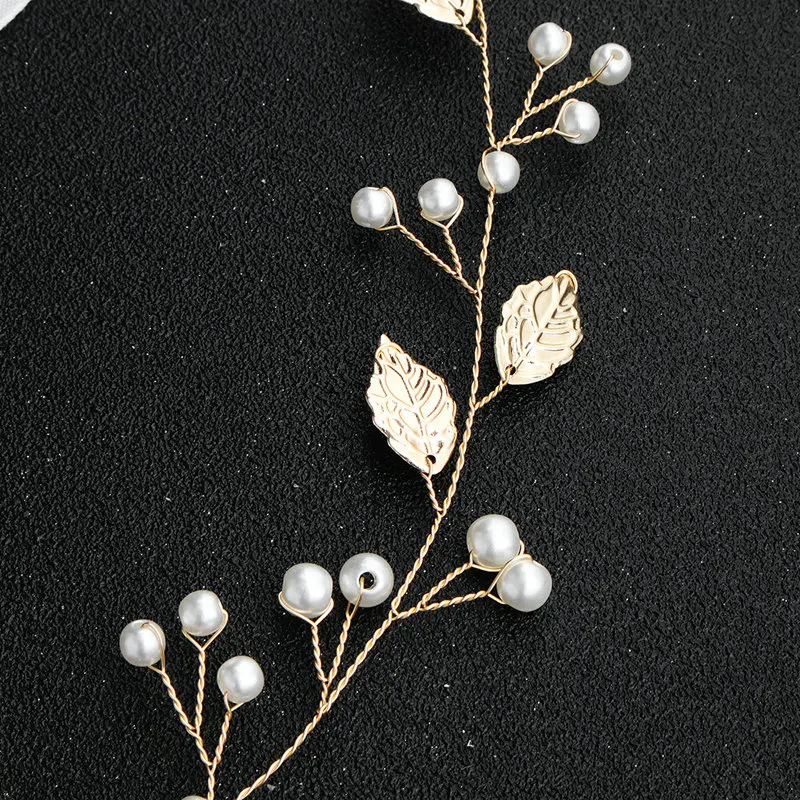 2019 Newest Gold Leaves Pearls Wedding Belts and Sashes Alloy Bridal Sash Wedding Dress Accessories for Ladies 2019 Newest Gold Leaves Pearls Wedding Belts and Sashes Alloy Bridal Sash Wedding Dress Accessories for Ladies