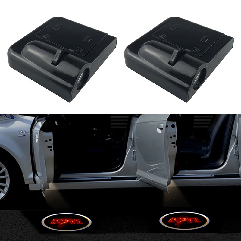 

1PCS Wireless Car Door Led Welcome Laser Projector LOVE Logo Ghost Shadow Light for Ford Toyota Volkswagen Mercedes-Benz Nissan