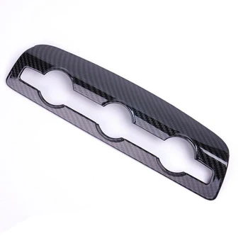 

For Audi A3 2018 1PC Carbon Fiber ABS Chrome Car Air Conditioner Switch Knob Panel Cover Trim Moldings Car Styling Accessories
