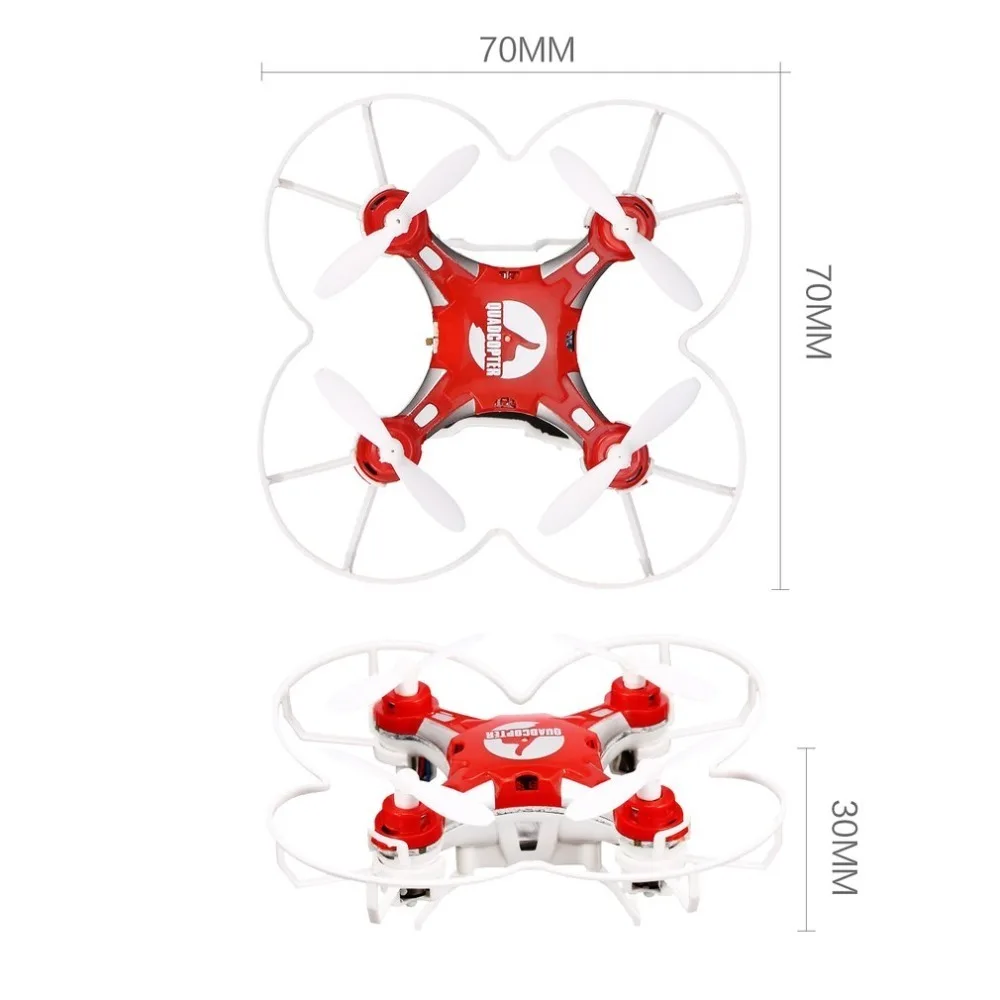 FQ777 124 RC карман Quadcopter 2,4G 4CH шесть оси гироскопа Мини Drone 360 градусов флип Безголовый режим один ключ возвращение RTF со светом