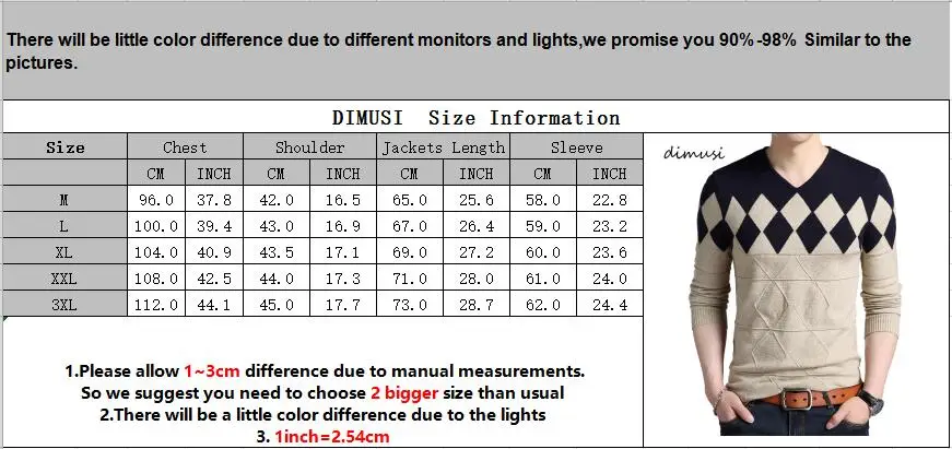DIMUSI, осенне-зимний мужской пуловер, свитер, Мужская водолазка, Повседневный свитер с v-образным вырезом, мужские облегающие вязанные пуловеры, одежда 3XL