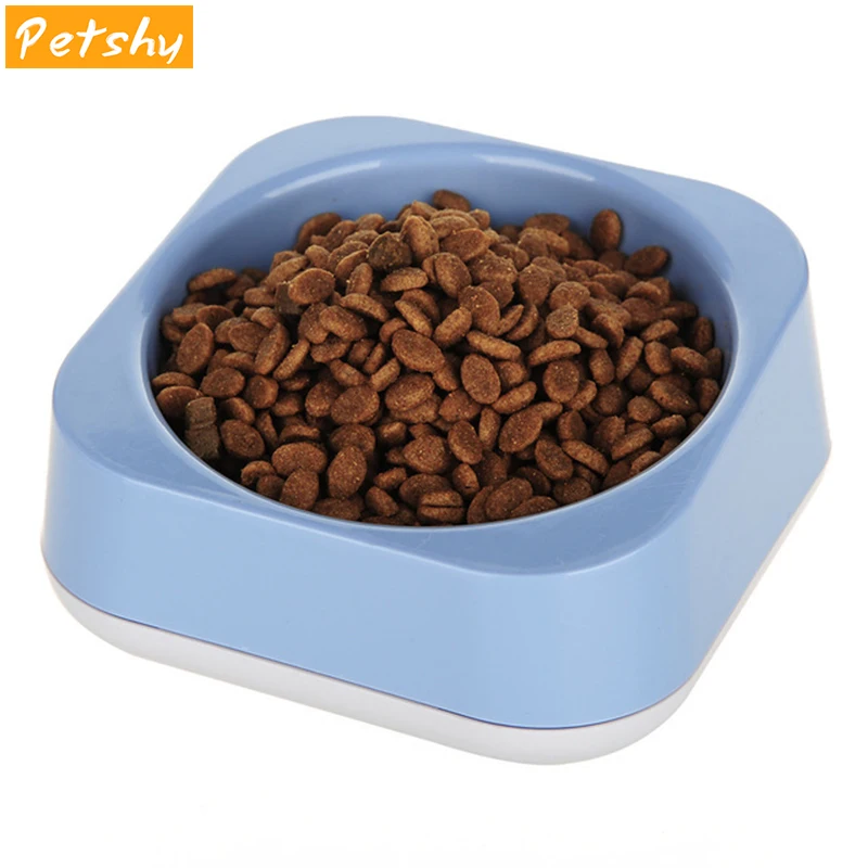 

Petshy Dog Cat Feeder Bowl Color Plastic Non-slip Bottom Small Medium Large Dogs Pets Food Water Feeding Dishes