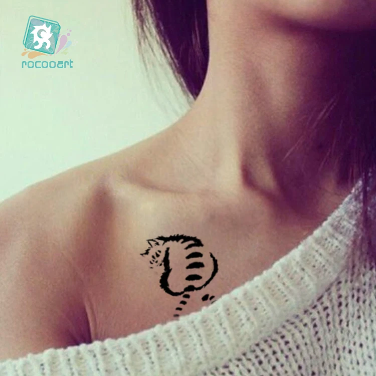 Rocooart HC 243 264 боди арт сексуальный черно белый нарисованный КИТ Медузы кошка лицо