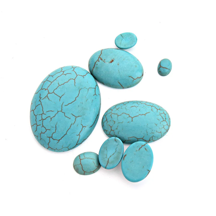 Кабошон Howlite класса ААА роскошный кабошон с натуральным камнем синего и зеленого