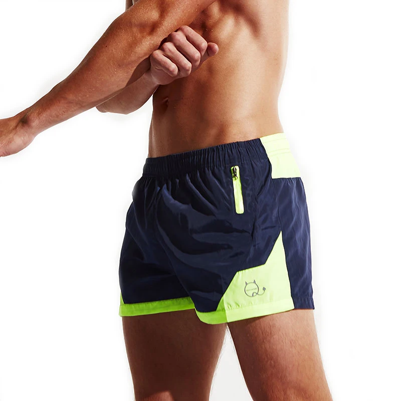 Мужские дышащие шорты для бега, лоскутные короткие штаны, спортивные мужские шорты, спортивная одежда для тренировок, Короткие штаны для тренировок