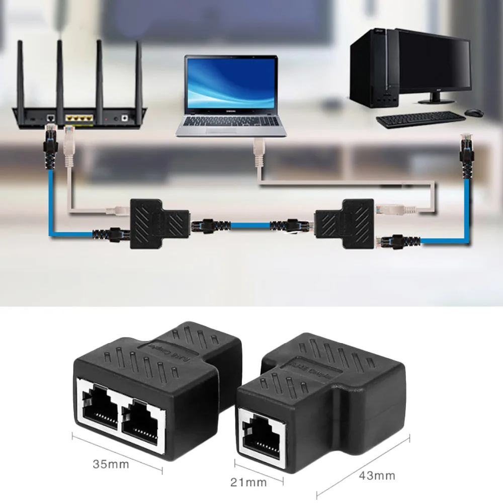 Buy Elisona 1 to 2 Way LAN Network Cable