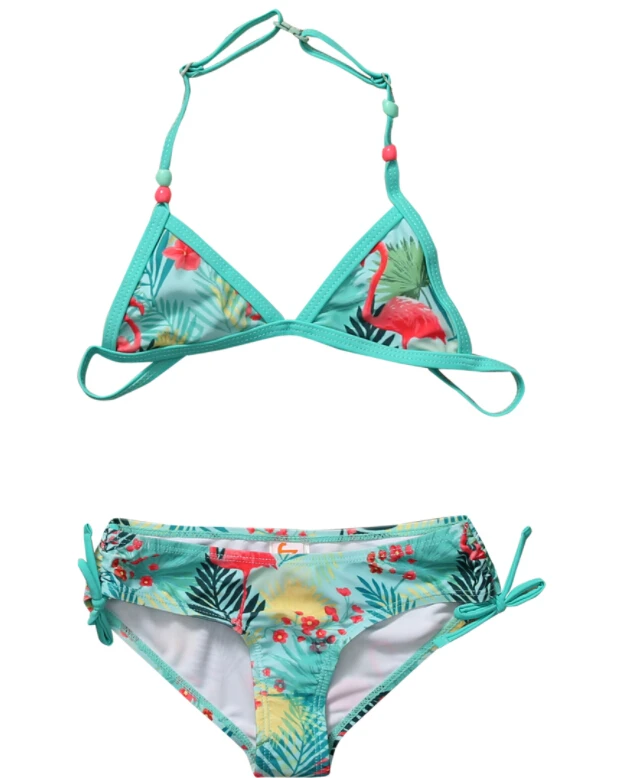 

NEW cute Toddler Baby Girls Kids halter Bandage Swimsuit Bathing Suit Tankini Set One Piece Swimwear Beachwear Swimming suit