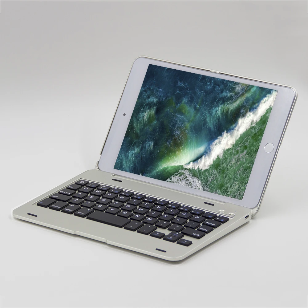 

F1+ Tablet Case With Wireless BT Keyboard Folding 2 in 1 Case Portable Foldable Stand Cover Holder Keypad for iPad Mini 4