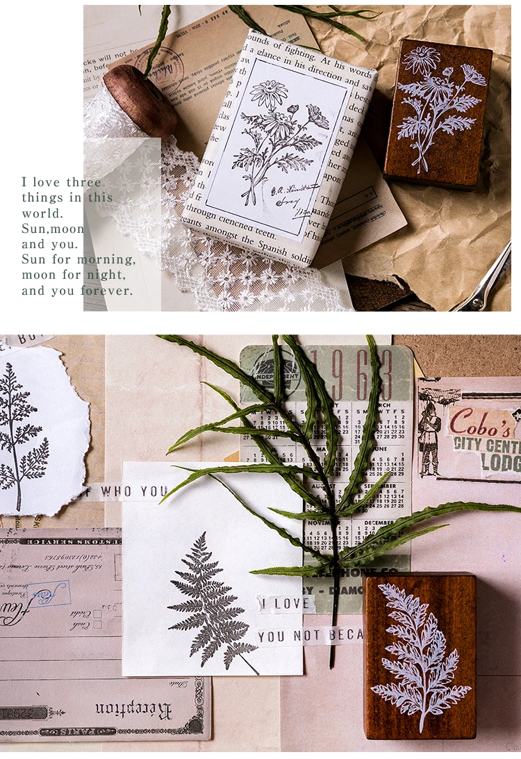 XINAHER винтажные лесные растения планета штамп DIY деревянные и резиновые штампы для скрапбукинга канцелярские товары Скрапбукинг Стандартный штамп