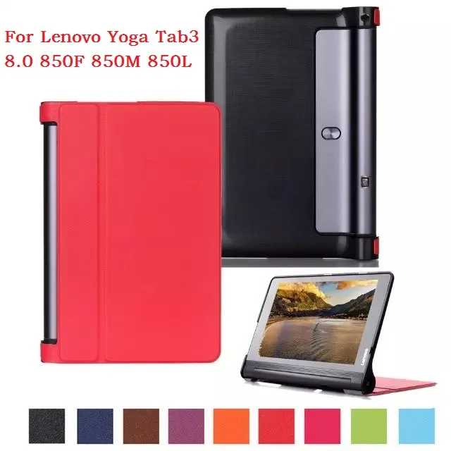 Магнитный откидной Чехол для lenovo Yoga tab 3 8,0 850F/850L/850M Чехол CY Karst тонкий кожаный чехол для lenovo Yoga tab 3 " YT3-850F