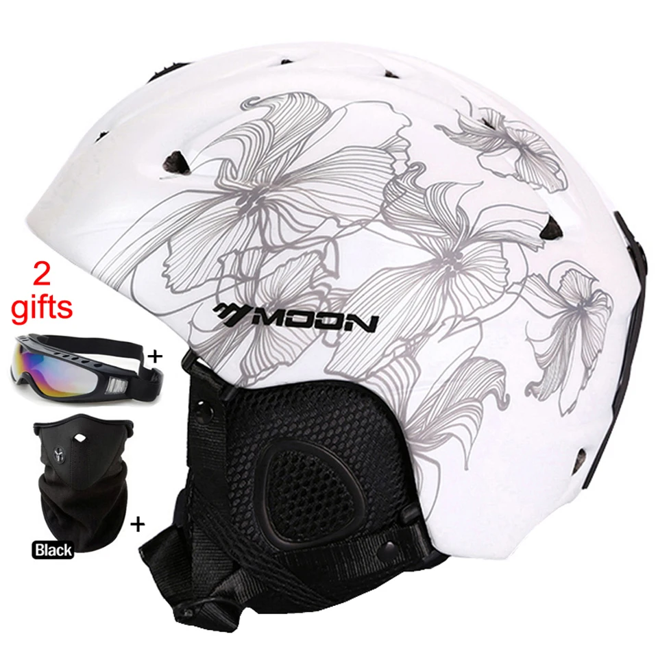 القمر خوذة تزلج خفيفة المتطرفة الرياضة الثلوج التزلج على الجليد خوذة التزلج حجم 52-64 سنتيمتر المواد PC + EPS القمر خوذة تزلج خفيفة المتطرفة الرياضة الثلوج التزلج على الجليد خوذة التزلج حجم 52-64 سنتيمتر المواد PC + EPS