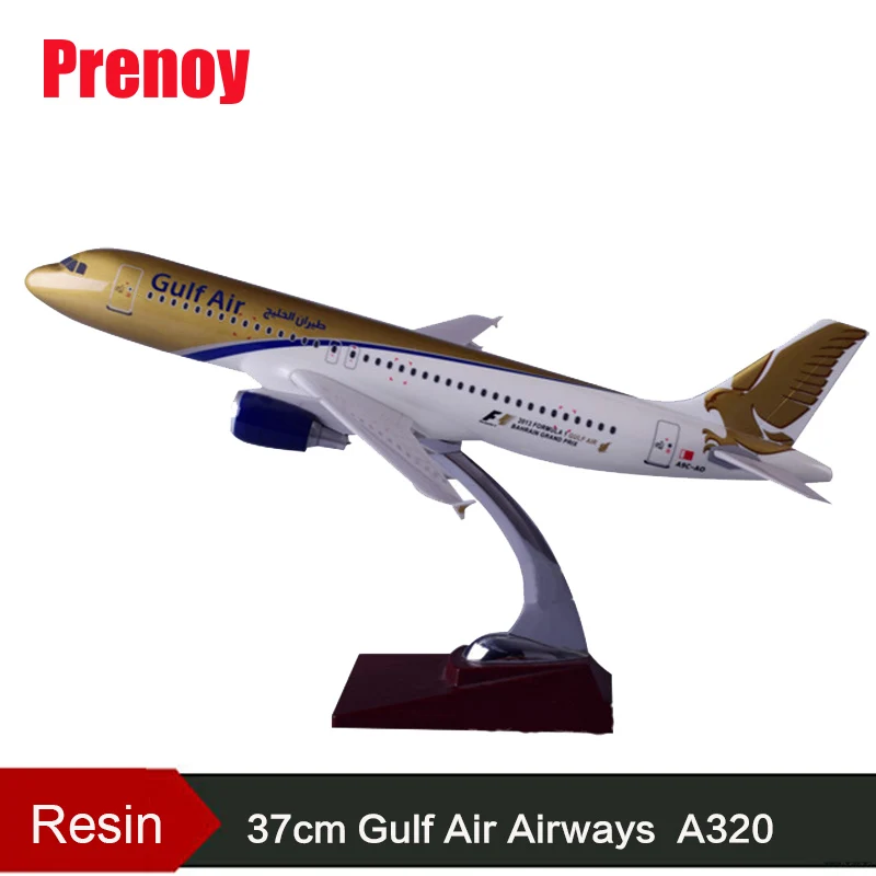 37cm Resin Gulf Air Aircraft Model A320 Airplane Airbus