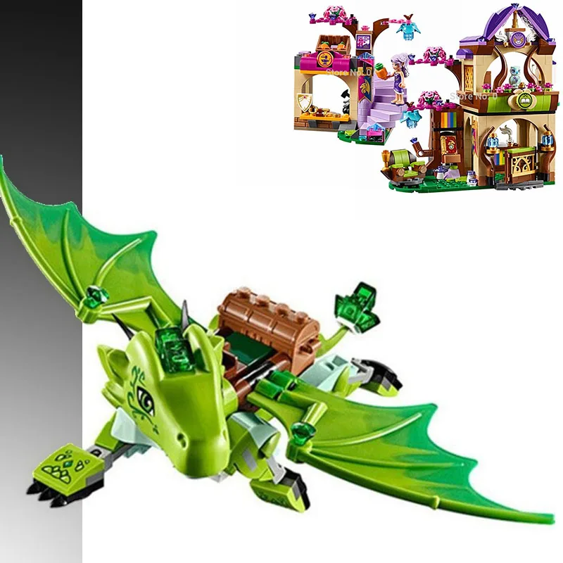 

694pcs 10504 Elves Secret Market Bela Place Thorne Earth Cragon Building Blocks Toys 41176 Kids gifts Compatible legoings