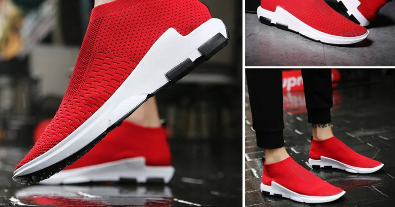 sport shoes men running for sock sneaker women black red breathable summer sneakers gym mens trainers footwear big size 47 48