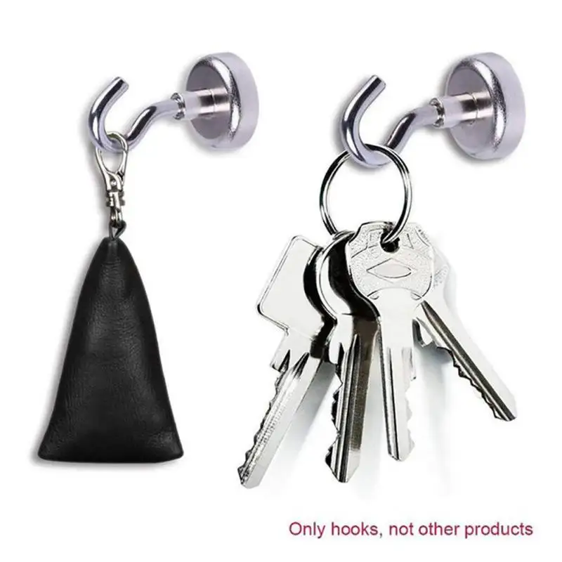 

Neodymium Magnet Hook Super Power Strong Mini Magnetic Circular Hanger Linked Home Kitchen Wall Hold Fridge Hanger Useful