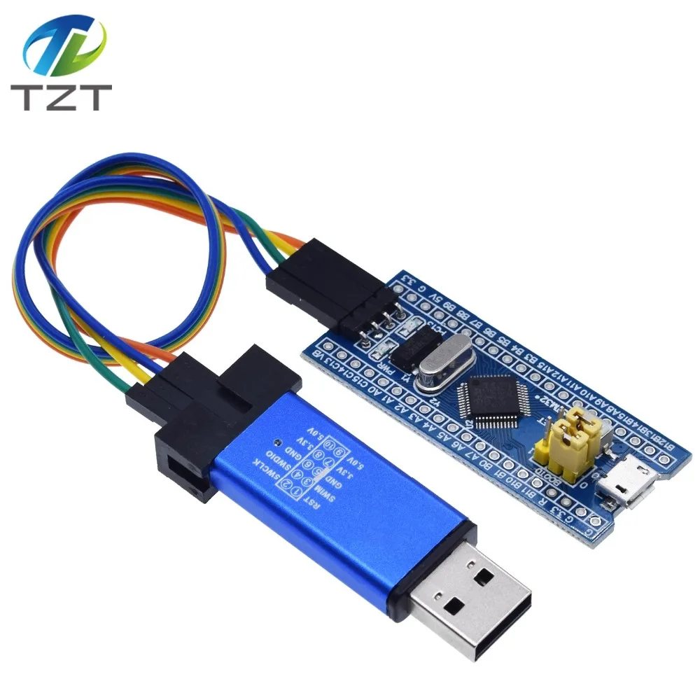 ST LINK Stlink ST-Link V2 Mini STM8 STM32 симулятор скачать программист Программирование с крышкой DuPont кабель ST LINK V2