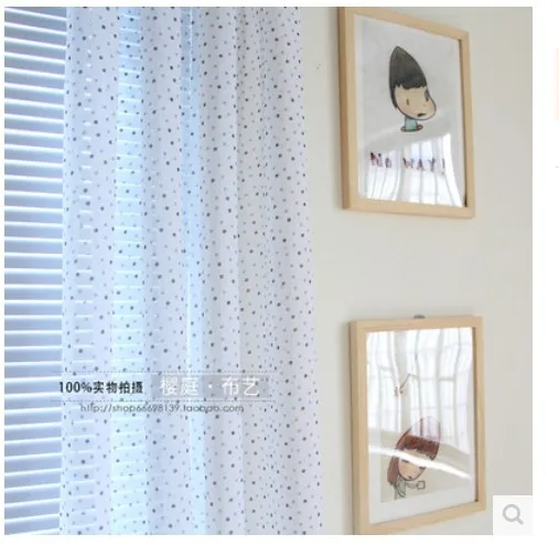 280cm 2015 high end blue point beige white tulle voile curatins living room in curtains from home garden on aliexpresscom alibaba group