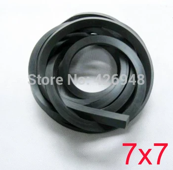 

7x7 7mm width Fluoride rubber square Strip FKM Viton seal Bar Resistant Acid Alkali