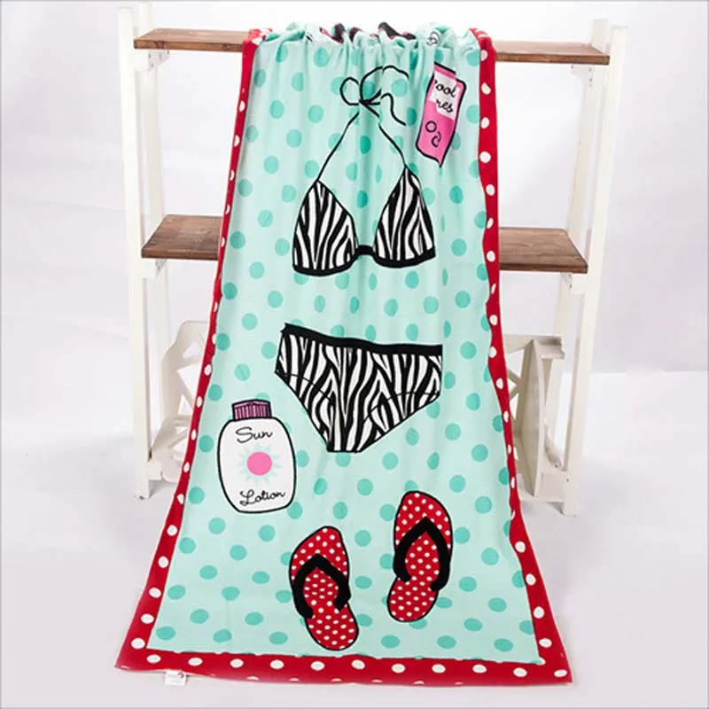 

2017 Style Baby Kids Children Bath Beach Towel Cartoon Pattern Sea World Quick Dry Hot Sale Big Size 70X140CM