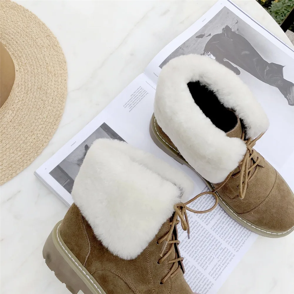 Lacets Court Appartements Bottines Chaussons Qualité Vente brown De Cuir Loisirs Designer Haute Daim Femmes Fourrure Chaussures À Lapin Black Marque Véritable DIWH92YE