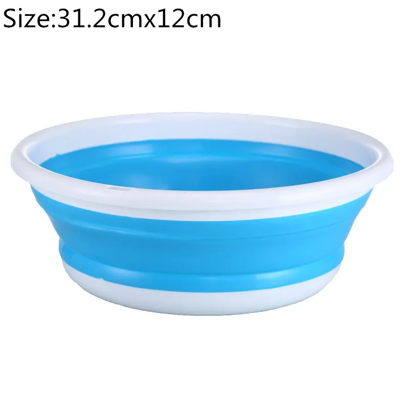 blue 31.2cmx12cm Hoomall многофункциональное складное ведро, переносное складное ведро для ног, складной таз для путешествий за рубежом, умывальник, инструменты для кемпинга на открытом воздухе - Цвет: blue 31.2cmx12cm