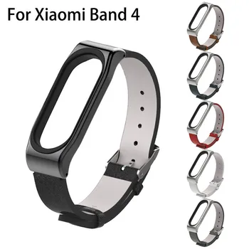 

HIPERDEAL New Fashion Business Leather Replacemet WristBand Strap Bracelet Metal Buckle For XIAOMI MI Band 4 Jn18